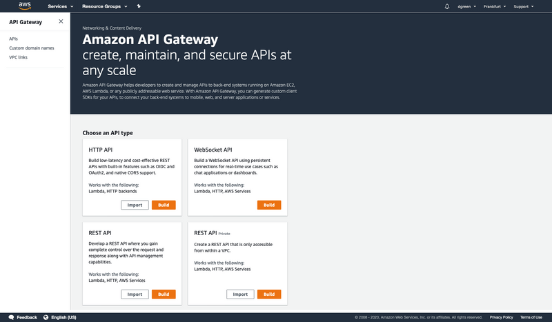 create api webgate